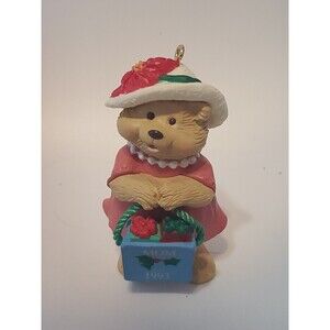 Teddy Bear Holiday Tree Ornament Mom Hallmark 1993 Christmas Decoration